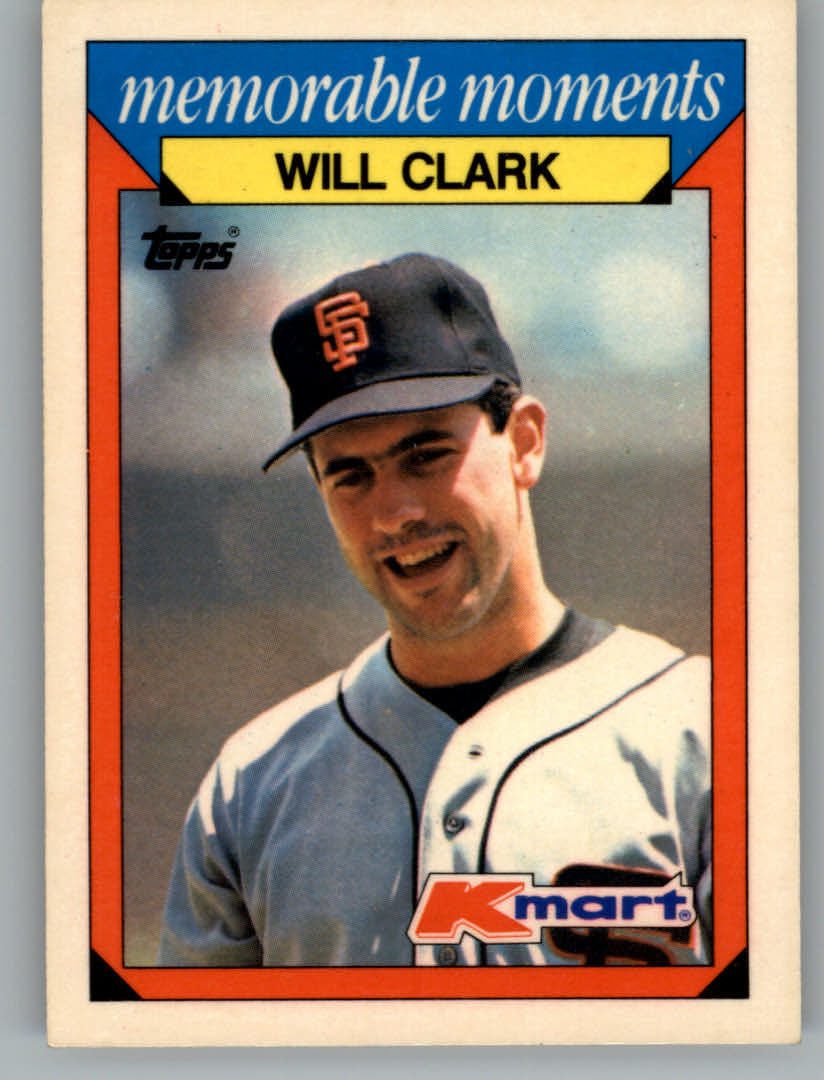 1988 K-Mart Baseball Cards     006      Will Clark